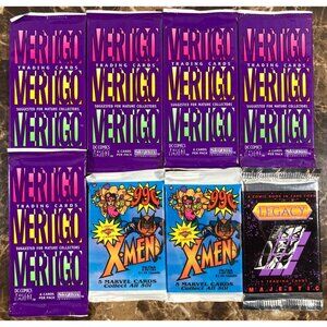 Fleer Skybox 90s Marvel DC Trading Card SEALED Pack Lot 8 X-Men Vertigo Majestic